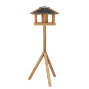 Esschert Design Oak Square Bird Table with Silo image