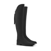Fairfax &amp; Favor Amira Flat Over the Knee Suede Boot in Black image