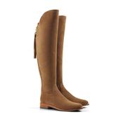 Fairfax &amp; Favor Amira Flat Over the Knee Suede Boot in Tan image