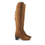 Fairfax &amp; Favor Amira Heeled Over the Knee Suede Boot in Tan