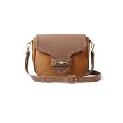 Fairfax &amp; Favor Fitzwilliam Suede Saddle Bag in Tan image