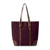 Fairfax &amp; Favor Gatcombe Suede Tote Bag in Plum image