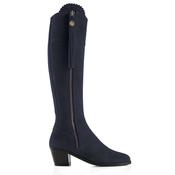 Fairfax &amp; Favor Heeled Regina Suede Boot in Navy image