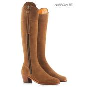 Fairfax &amp; Favor Heeled Regina Suede Boot in Tan - Narrow Fit image