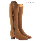 Fairfax &amp; Favor Heeled Regina Suede Boot in Tan - Sporting Fit image