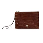 Fairfax &amp; Favor Highbury Leather Clutch in Conker image