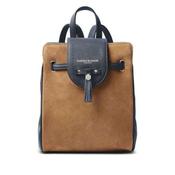 Fairfax &amp; Favor Mini Windsor Suede Backpack in Tan &amp; Navy image