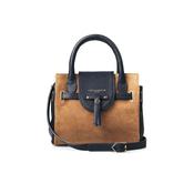 Fairfax &amp; Favor Mini Windsor Handbag in Tan &amp; Navy image