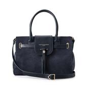 Fairfax &amp; Favor Windsor Suede Handbag in Navy image