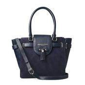 Fairfax &amp; Favor Windsor Suede Tote Handbag in Navy image