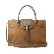 Fairfax &amp; Favor Windsor Work Suede Handbag in Tan image