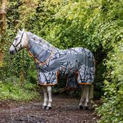 Horseware Amigo 3-in-1 CamoFly Fly Sheet in Grey &amp; Orange (Fly Rug + Turnout Rug) image