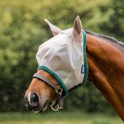 Horseware Amigo Fly Mask in Oatmeal, Beige &amp; Green image