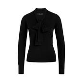 King Louie Women's Ellen Bow Top Cottonclub in Black image
