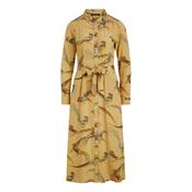 King Louie Women's Olive Midi Dress in Reggie Mustard Gold image
