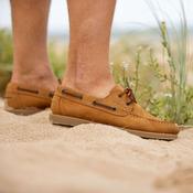 Le Chameau Men's Galion Nubuck Homme Deck Shoes in Tan image