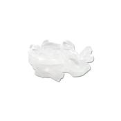 Mackey Mane Extra Wide Plaiting Bands in Clear Transparent