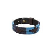 Pampeano Leather Polo Bracelet in Azules image