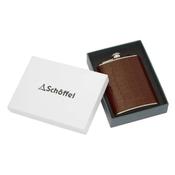 Schoffel Hip Flask in Dark Brown image