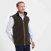 Schoffel Men's Oakham Fleece Gilet in Dark Olive image