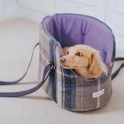 Teddy Maximus Cambridge Adjustable Dog Carrier in Purple Plaid image