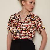 King Louie Women's Tex Blouse St Vincent in Black image