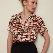 King Louie Women's Tex Blouse St Vincent in Black image