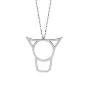 Vanessa Ree Cow's Head Pendant in Silver image