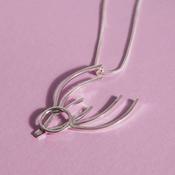 Vanessa Ree Irish Stag Pendant in Silver image