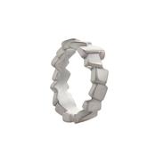 Vanessa Ree Stacked Squares Ring in Silver image