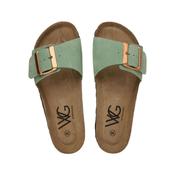 Welligogs Women's Marbella One Band Slides in Pistachio image