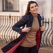 Welligogs Women's Merino Wool Roll Neck Jumper in Camel image