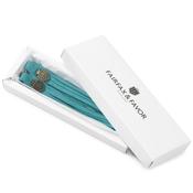 Fairfax &amp; Favor Suede Boot Tassels in Aquamarine