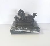 Bronze Figure of a Girl on a Marble Base image