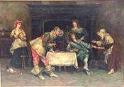 Antique Oil on Canvas image