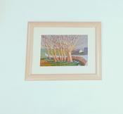 Acrylic on Board Tree line walk Clew Bay image