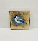 Oil On Board 'Blue Tit' By John Fitzgerald image