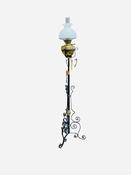 Wrought Iron &amp; Brass Telescopic Lamp image