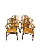 Antique Style Set Of 4 Windsor Chairs image
