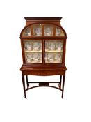 Antique Edwardian  Inlaid Mahogany Display Cabinet image