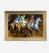 Oil on Canvas Coming Into Line By John Fitzgerald image