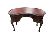 Antique Edwardian Leather Top Desk image