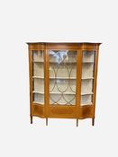 Antique Late Victorian Satinwood Display Cabinet image