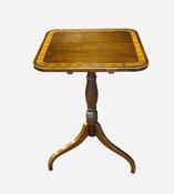 Antique Georgian Style Inlaid Mahogany Tilt Top Table image