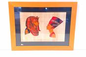 Gilt Framed Egyptian Print on Silk image