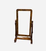 Antique 19Th Century Empire Mahogany Cheval Mirror image