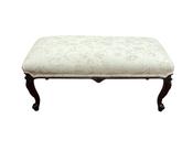 Antique Victorian Newly Upholstered Stool image