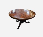 Antique Early 19C Flame Mahogany Loo Table image