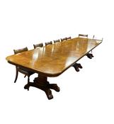 Antique Style Burr Walnut Dining Room Table image