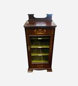 Antique Edwardian Inlaid Mahogany Music Cabinet image